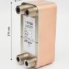14-30 размеры ТЕХ14-30Н-3/4" теплообменник пластинчатый паяный Теплоэксперт
