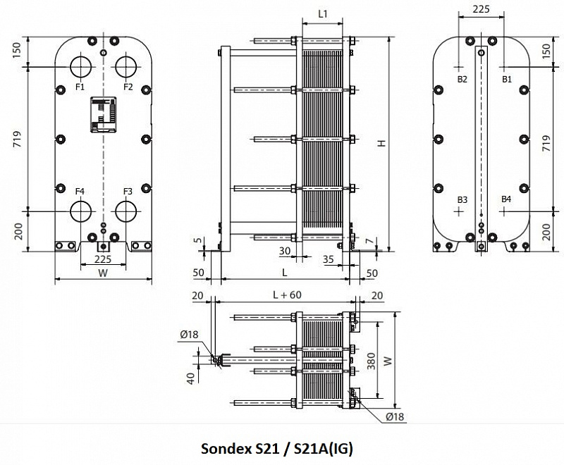 Теплообменник Sondex S22 3 Теплообменник Sondex S22