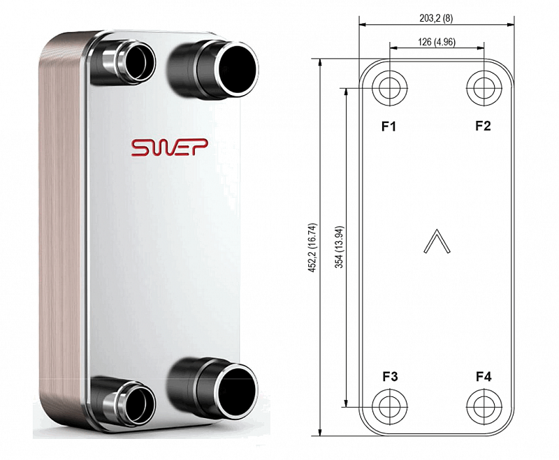 Теплообменник Swep B185 2 Теплообменник Swep B185