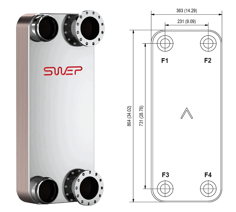 Теплообменник Swep B65 2 Теплообменник Swep B65