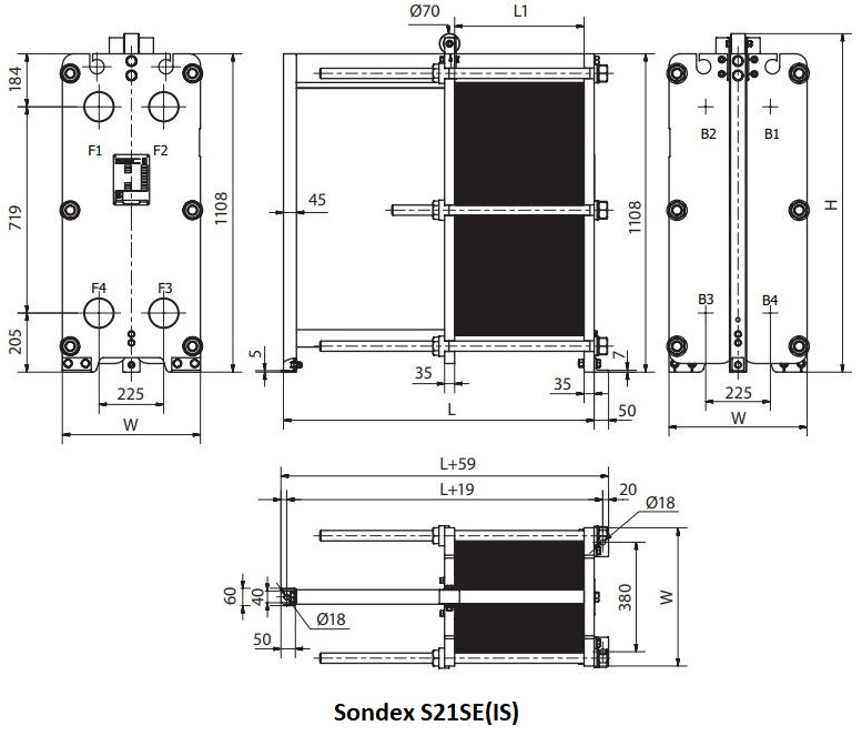 Теплообменник Sondex S22 2 Теплообменник Sondex S22