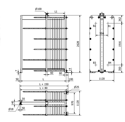 Теплообменник Sondex SF160 2 Теплообменник Sondex SF160