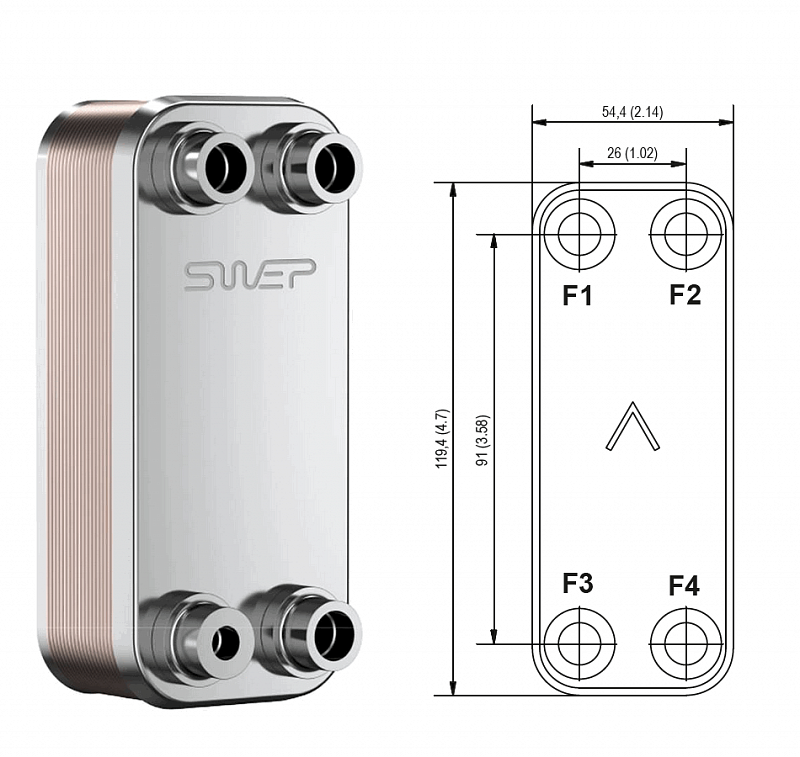Теплообменник Swep B3 2 Теплообменник Swep B3