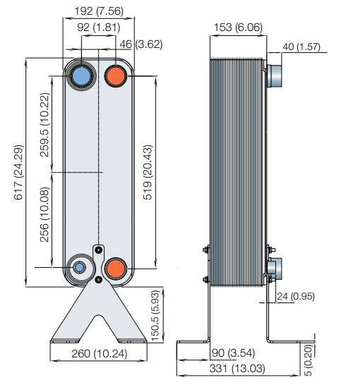 Испаритель Alfa Laval AC 120 2 Испаритель Alfa Laval AC 120