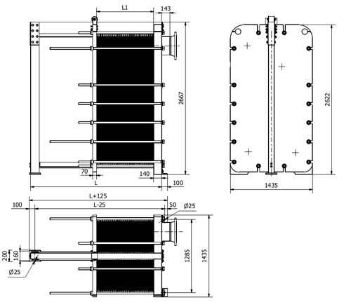 Теплообменник Sondex SW136 2 Теплообменник Sondex SW136