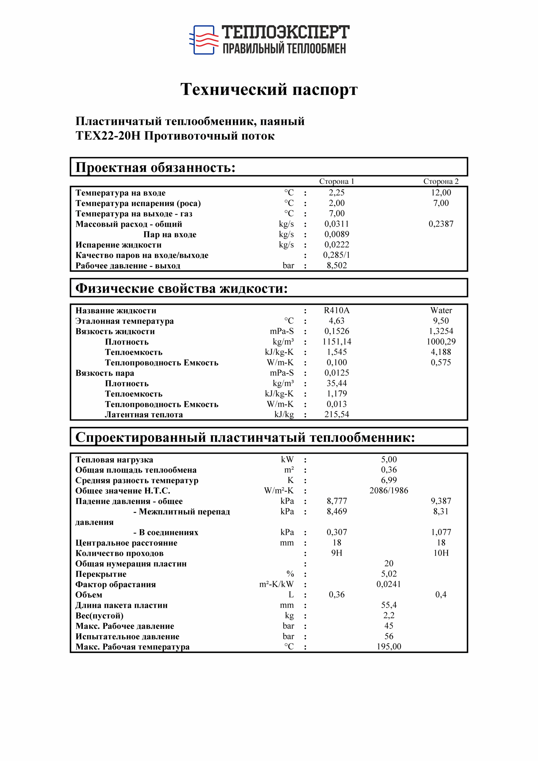 ТЕХ22RP-20H на 5 КВт